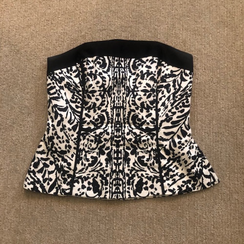 black & white bustiers